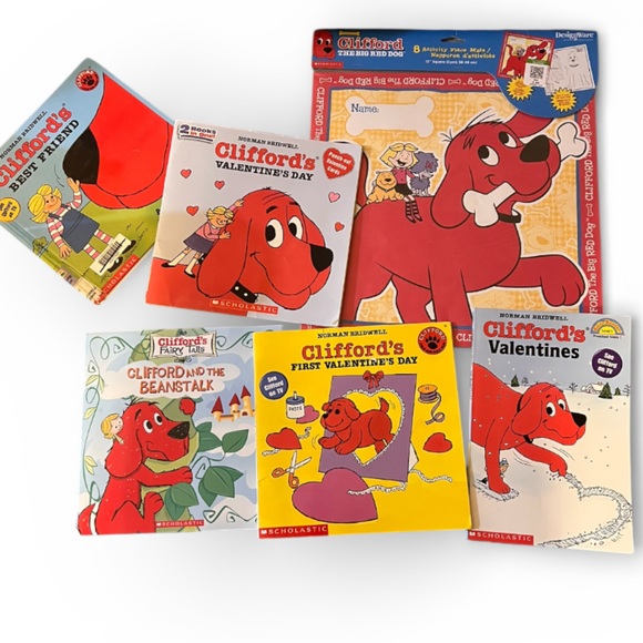 Scholastic Other - Clifford the Big Red Dog Valentine’s Day Book Lot Scholastic Kids Early Reader